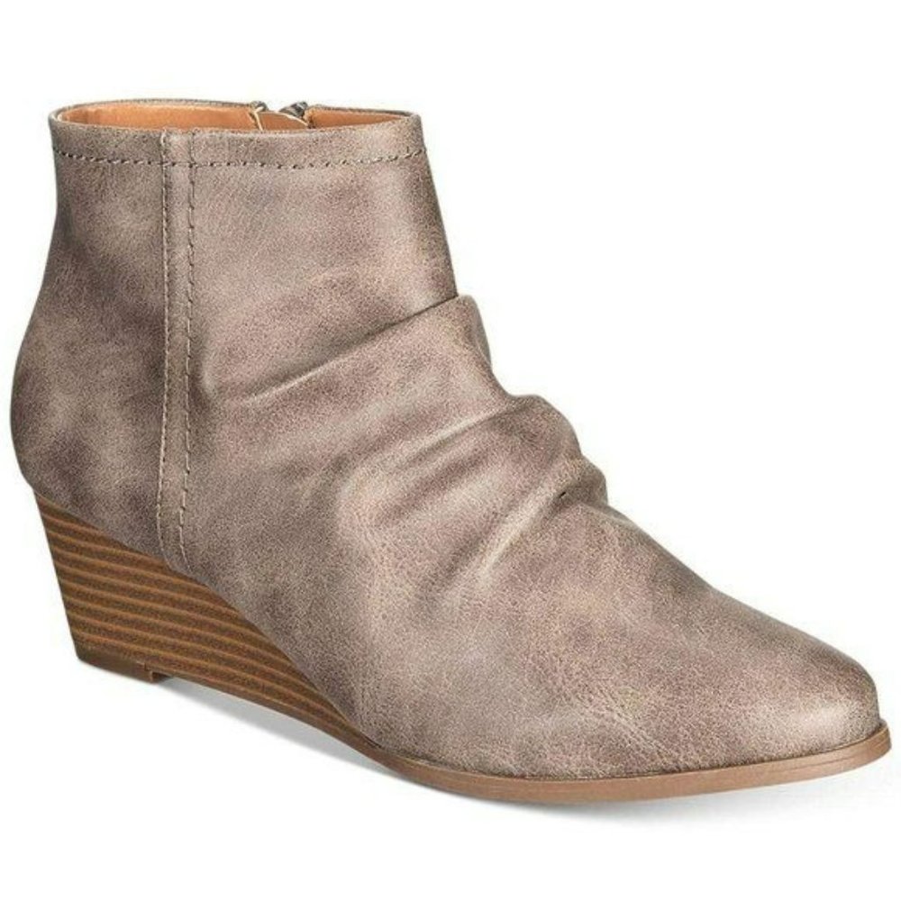 Style & Co. Ginnah Faux Leather Bootie Size 7.5